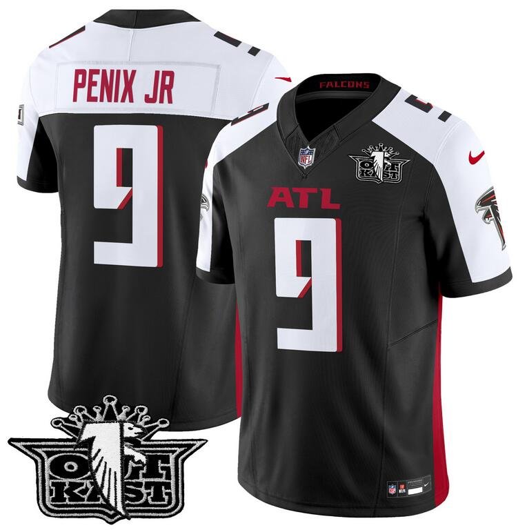 Black Atlanta Falcons #9 Michael Penix Jr. Outkast F.U.S.E. Vapor Untouchable Limited Stitched Football Jersey - AFJ249
