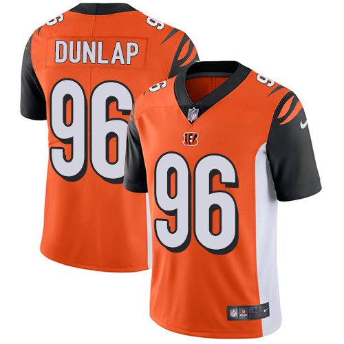 Nike Bengals #96 Carlos Dunlap Orange Alternate Stitched NFL Vapor Untouchable Limited Jersey - CCB180