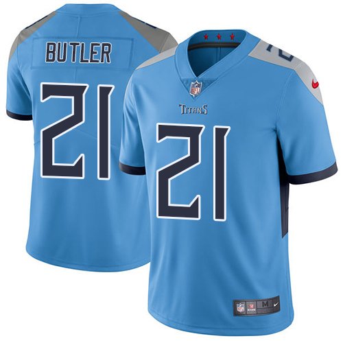 Nike Titans #21 Malcolm Butler Light Blue Alternate Stitched NFL Vapor Untouchable Limited Jersey - TNT78