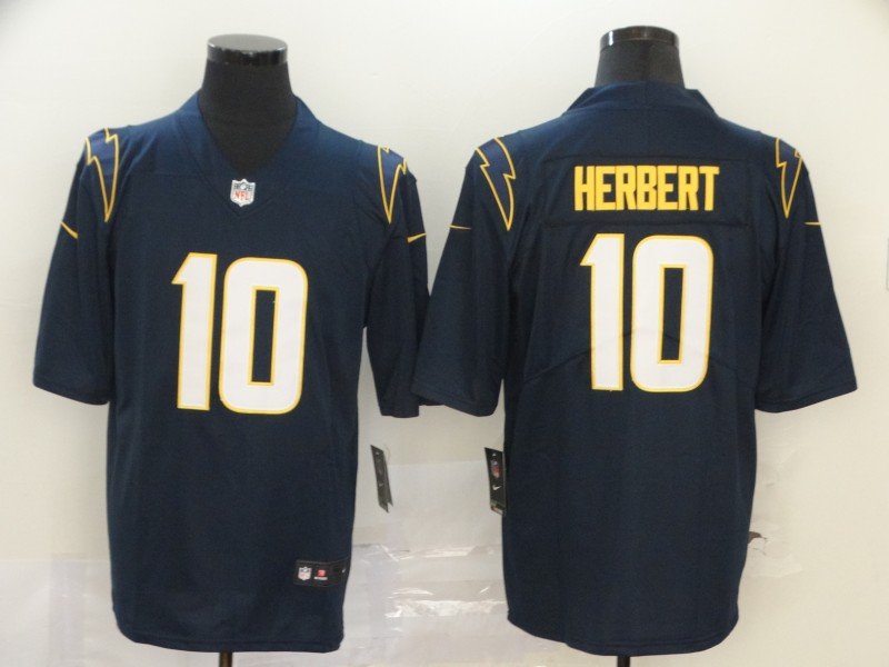 Los Angeles Chargers #10 Justin Herbert 2020 Navy Vapor Untouchable Limited Stitched NFL Jersey - LCJ57