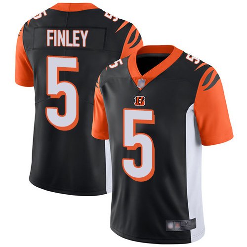 Nike Bengals #5 Ryan Finley Black Team Color Stitched NFL Vapor Untouchable Limited Jersey - CCB179