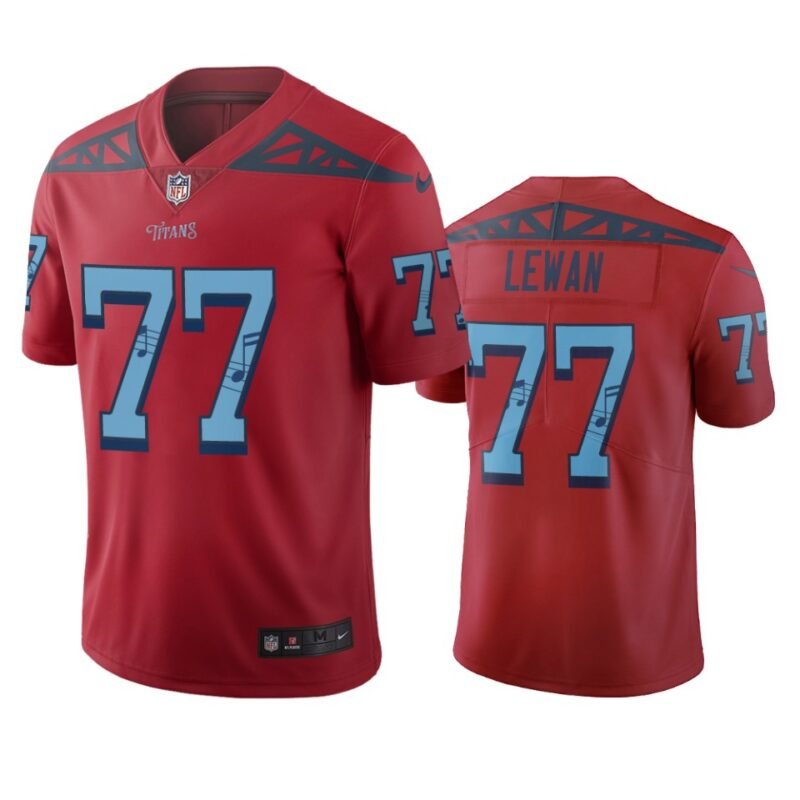 Tennessee Titans #77 Taylor Lewan Red Vapor Limited City Edition NFL Jersey - TNT161
