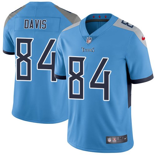 Nike Titans #84 Corey Davis Light Blue Alternate Stitched NFL Vapor Untouchable Limited Jersey - TNT223