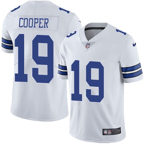 Nike Cowboys #19 Amari Cooper White Stitched NFL Vapor Untouchable Limited Jersey - DLC91