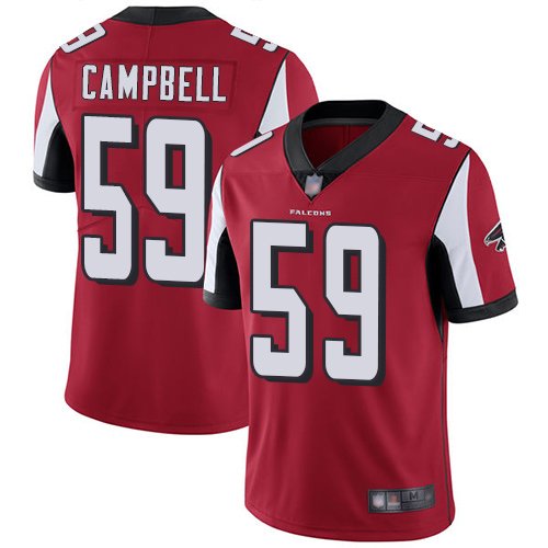 Nike Falcons #59 De'Vondre Campbell Red Team Color Stitched NFL Vapor Untouchable Limited Jersey - AFJ28