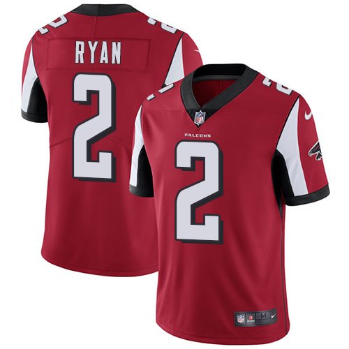 Nike Falcons #2 Matt Ryan Red Team Color Stitched NFL Vapor Untouchable Limited Jersey - AFJ130
