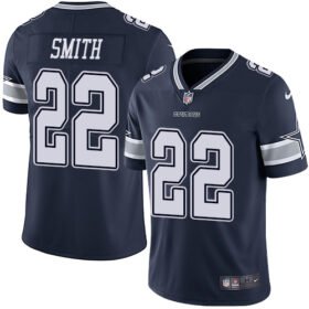 Nike Cowboys #22 Emmitt Smith Navy Blue Team Color Stitched NFL Vapor Untouchable Limited Jersey - DLC48