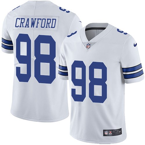 Nike Cowboys #98 Tyrone Crawford White Stitched NFL Vapor Untouchable Limited Jersey - DLC167