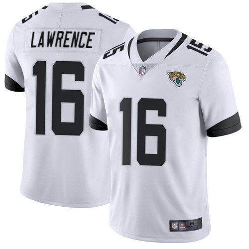 White Jacksonville Jaguars #16 Trevor Lawrence 2021 NFL Draft  Vapor Untouchable Limited Stitched Jersey - JVG149