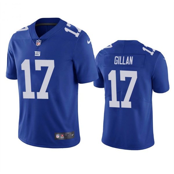 Blue New York Giants #17 Jamie Gillan Vapor Untouchable Limited Stitched Jersey - NYG158