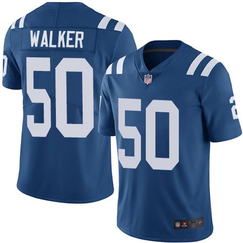 Nike Colts #50 Anthony Walker Royal Blue Team Color Stitched NFL Vapor Untouchable Limited Jersey - IDC126