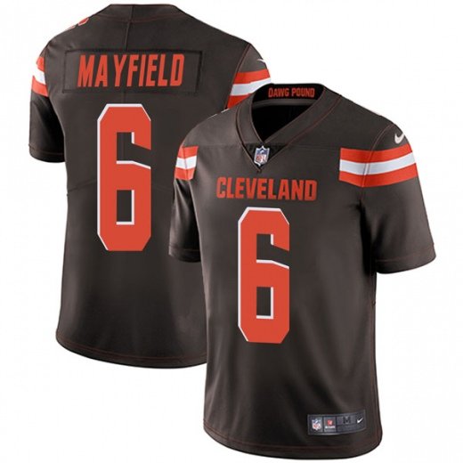 Cleveland Browns #6 Baker Mayfield Brown 2018 NFL Draft Vapor Untouchable Limited Stitched Jersey - CLB240