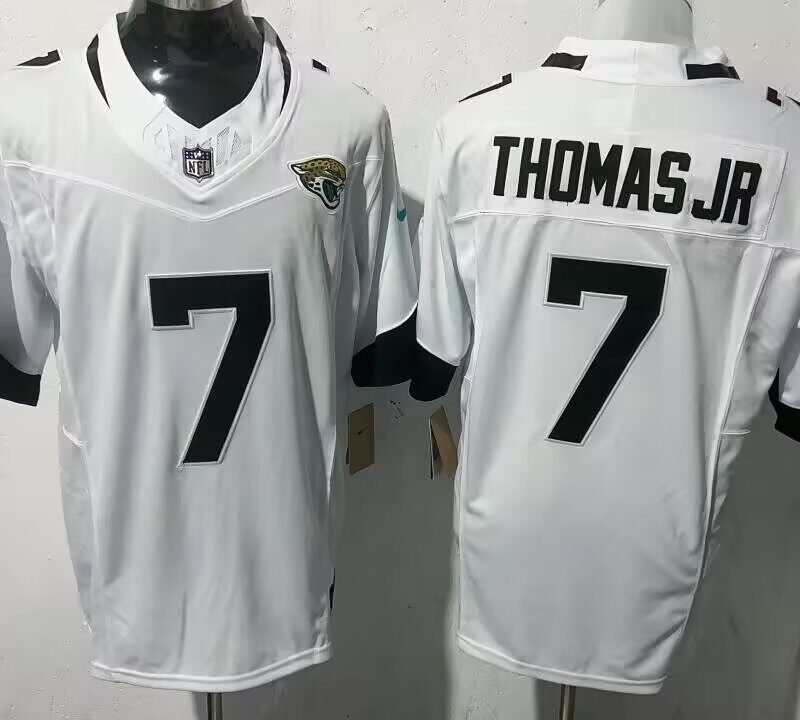 White Jacksonville Jaguars #7 Brian Thomas Jr 2025 F.U.S.E. Vapor Limited Stitched Football Jersey - JVG62