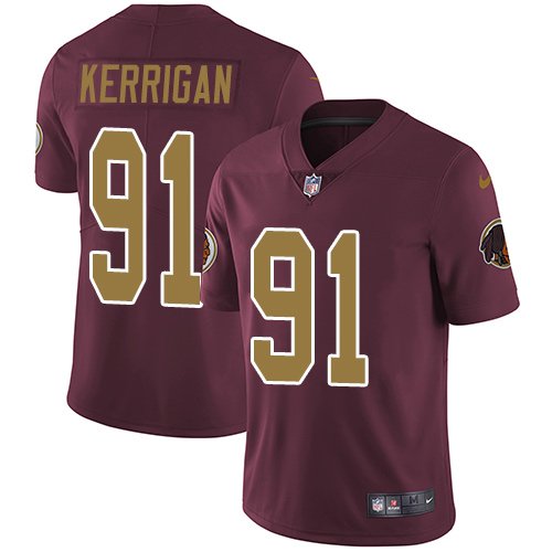 Nike Redskins #91 Ryan Kerrigan Burgundy Red Alternate Stitched NFL Vapor Untouchable Limited Jersey - WAC189