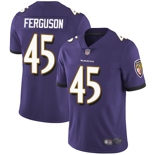 Nike Ravens #45 Jaylon Ferguson Purple Team Color Stitched NFL Vapor Untouchable Limited Jersey - BRJ112