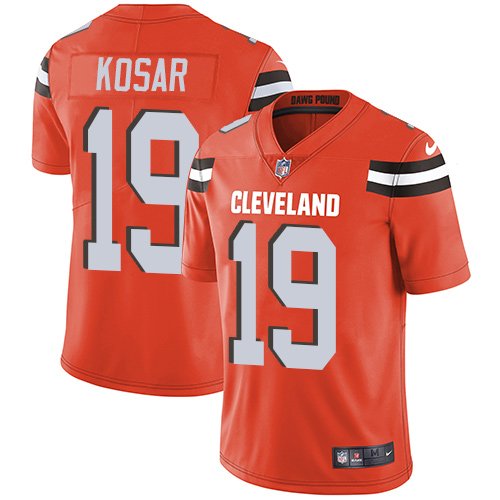 Nike Browns #19 Bernie Kosar Orange Alternate Stitched NFL Vapor Untouchable Limited Jersey - CLB45