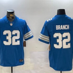 Blue Detroit Lions #32 Brian Branch 2024 F.U.S.E. Vapor Limited Stitched Jersey - DTL354