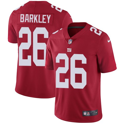 Nike Giants #26 Saquon Barkley Red Alternate Stitched NFL Vapor Untouchable Limited Jersey - NYG191