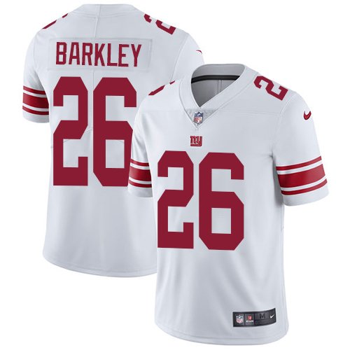 Nike Giants #26 Saquon Barkley White Stitched NFL Vapor Untouchable Limited Jersey - NYG77