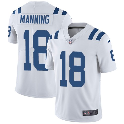 Nike Colts #18 Peyton Manning White Stitched NFL Vapor Untouchable Limited Jersey - IDC254