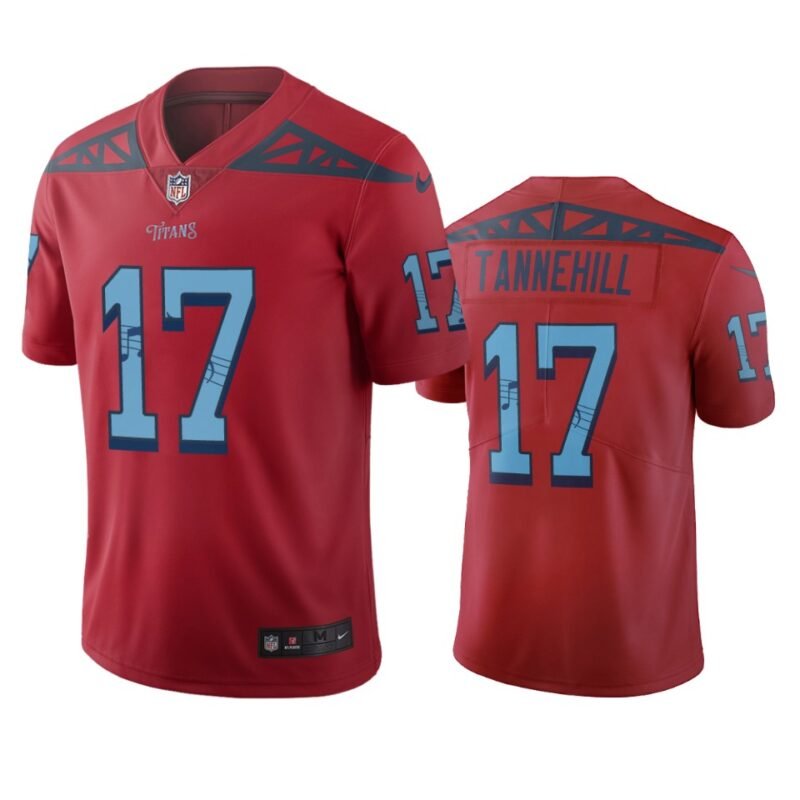 Tennessee Titans #17 Ryan Tannehill Red Vapor Limited City Edition NFL Jersey - TNT273