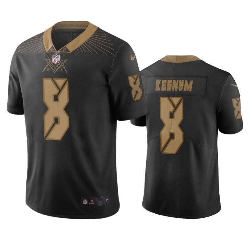 Washington Redskins #8 Case Keenum Black Vapor Limited City Edition NFL Jersey - WAC14