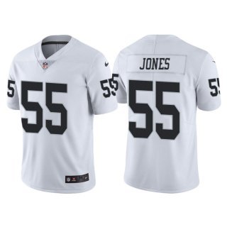 White Las Vegas Raiders #55 Chandler Jones Vapor Limited Stitched Jersey - LVR250