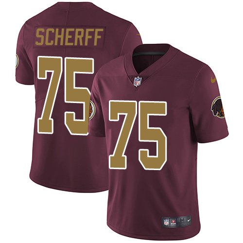 Nike Redskins #75 Brandon Scherff Burgundy Red Alternate Stitched NFL Vapor Untouchable Limited Jersey - WAC11
