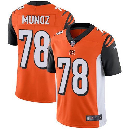Nike Bengals #78 Anthony Munoz Orange Alternate Stitched NFL Vapor Untouchable Limited Jersey - CCB153