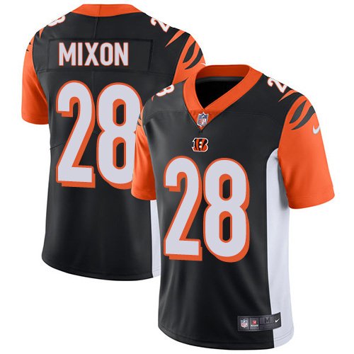 Nike Bengals #28 Joe Mixon Black Team Color Stitched NFL Vapor Untouchable Limited Jersey - CCB97