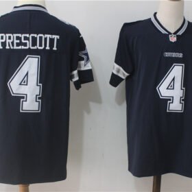 Nike Dallas Cowboys #4 Dak Prescott Navy Blue Team Color Stitched NFL Vapor Untouchable Limited Jersey - DLC450