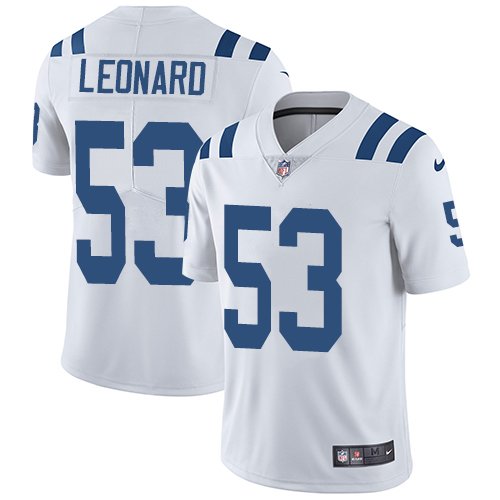 Nike Colts #53 Darius Leonard White Stitched NFL Vapor Untouchable Limited Jersey - IDC236