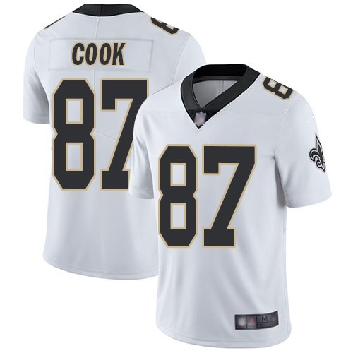 Nike Saints #87 Jared Cook White Stitched NFL Vapor Untouchable Limited Jersey - NOS34