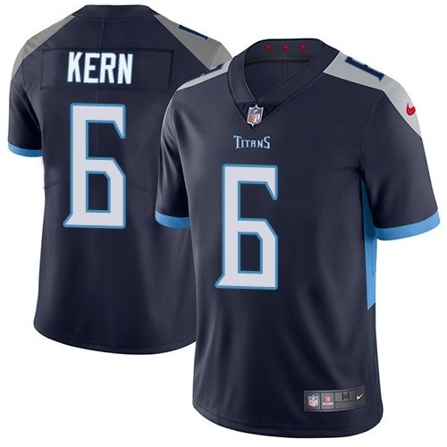 Nike Titans #6 Brett Kern Navy Blue Team Color Stitched NFL Vapor Untouchable Limited Jersey - TNT269