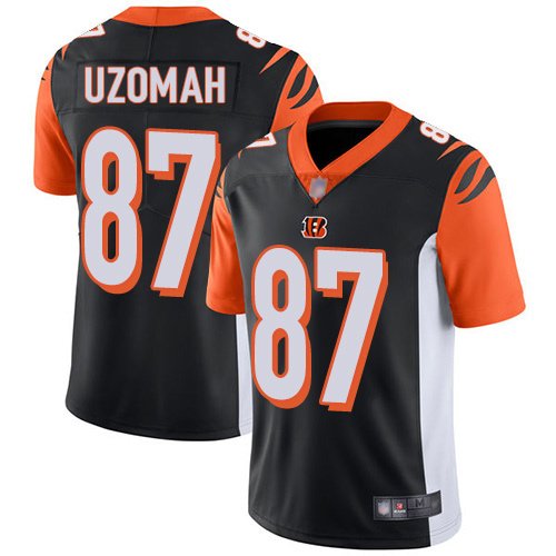Nike Bengals #87 C.J. Uzomah Black Team Color Stitched NFL Vapor Untouchable Limited Jersey - CCB96