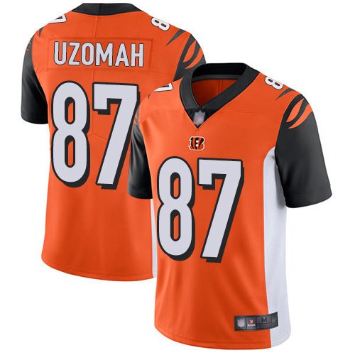 Nike Bengals #87 C.J. Uzomah Orange Alternate Stitched NFL Vapor Untouchable Limited Jersey - CCB207