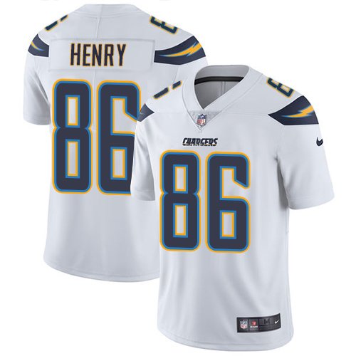 Nike Chargers #86 Hunter Henry White Stitched NFL Vapor Untouchable Limited Jersey - LCJ82