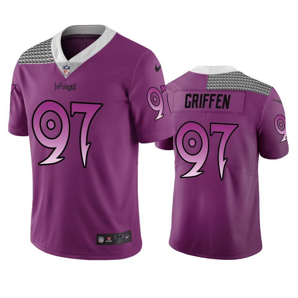 Minnesota Vikings #97 Everson Griffen Purple Vapor Limited City Edition NFL Jersey - MVJ65