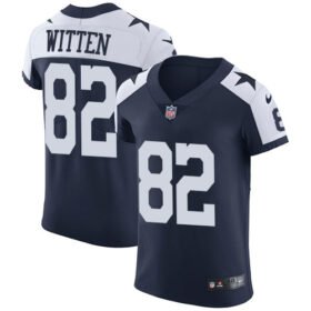 Nike Cowboys #82 Jason Witten Navy Blue Thanksgiving Stitched NFL Vapor Untouchable Throwback Elite Jersey - DLC257