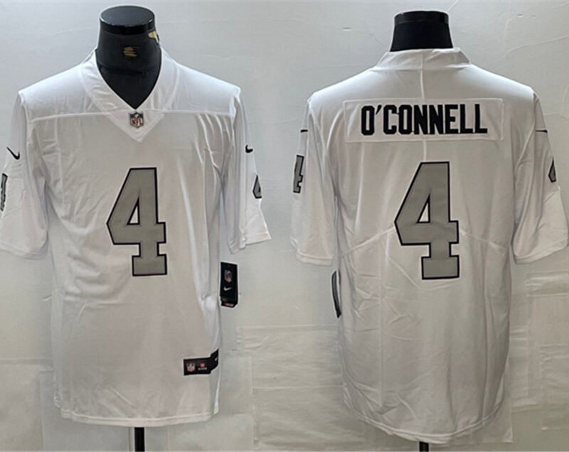 White Las Vegas Raiders #4 Aidan O'Connell Vapor Untouchable Stitched Football Jersey - LVR254