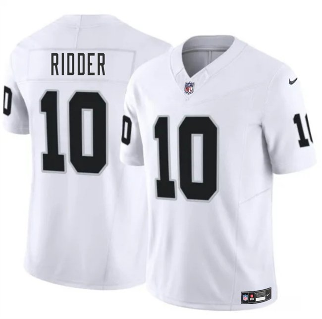 White Las Vegas Raiders #10 Desmond Ridder 2024 F.U.S.E. Vapor Stitched Football Jersey - LVR27
