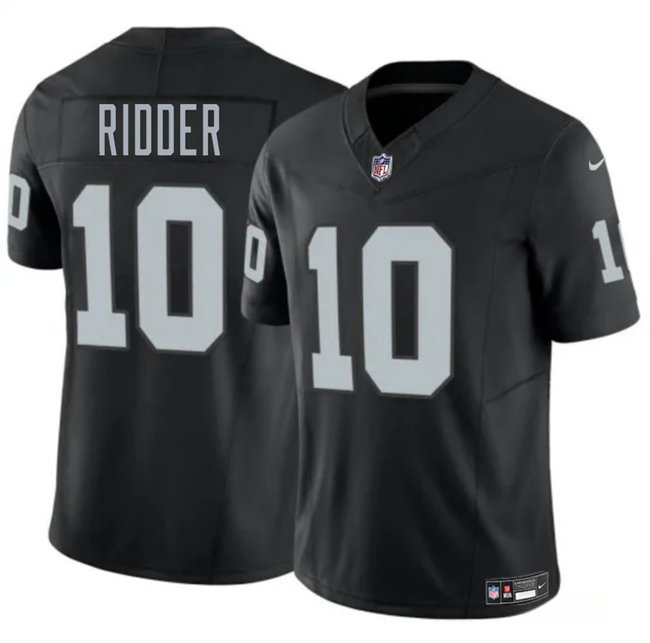 Black Las Vegas Raiders #10 Desmond Ridder 2024 F.U.S.E. Vapor Stitched Football Jersey - LVR147