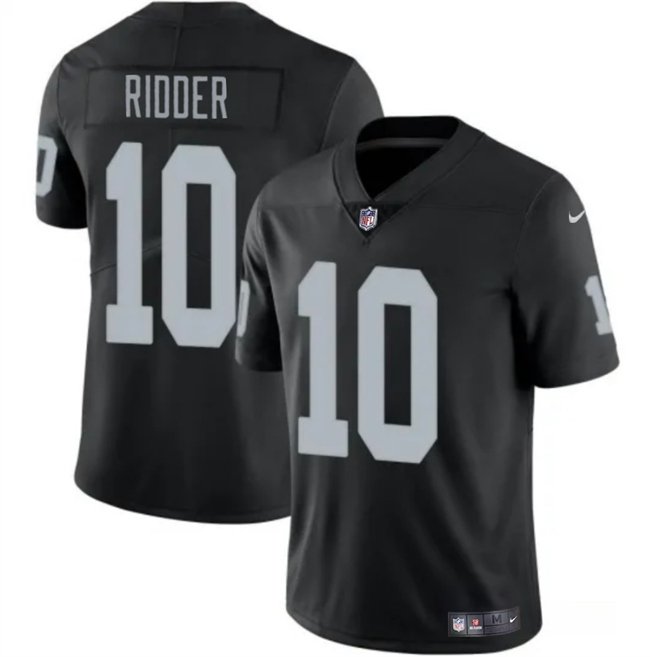 Black Las Vegas Raiders #10 Desmond Ridder 2024 Vapor Stitched Football Jersey - LVR09