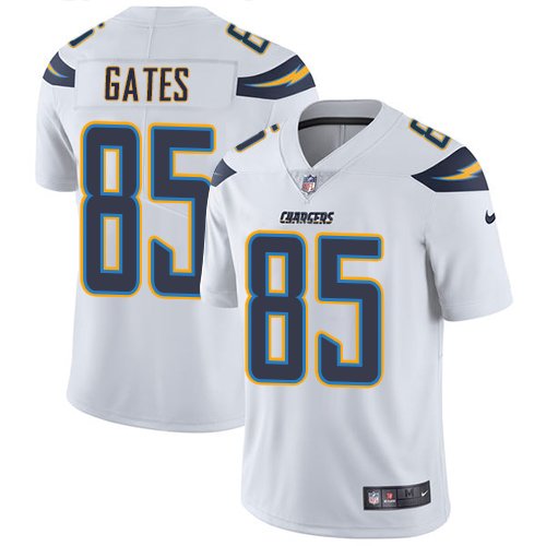 Nike Chargers #85 Antonio Gates White Stitched NFL Vapor Untouchable Limited Jersey - LCJ194