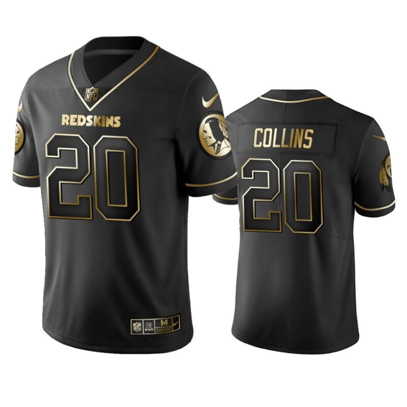 Redskins #20 Landon Collins Stitched NFL Vapor Untouchable Limited Black Golden Jersey - WAC131