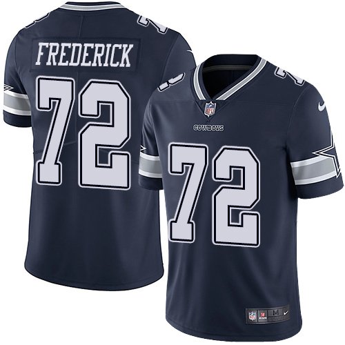 Nike Cowboys #72 Travis Frederick Navy Blue Team Color Stitched NFL Vapor Untouchable Limited Jersey - DLC317