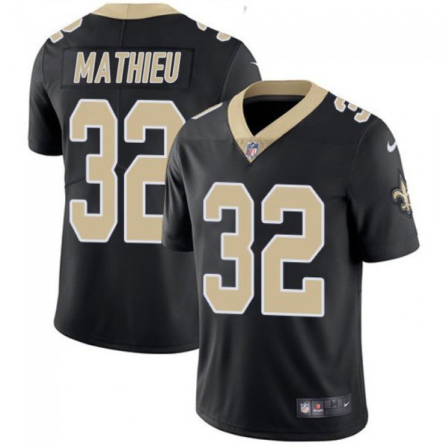 Black New Orleans Saints #32 Tyrann Mathieu Vapor Limited Stitched Jersey - NOS121