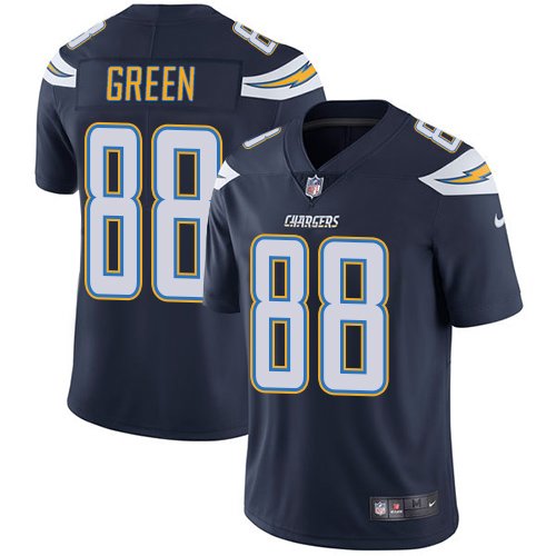 Nike Chargers #88 Virgil Green Navy Blue Team Color Stitched NFL Vapor Untouchable Limited Jersey - LCJ108