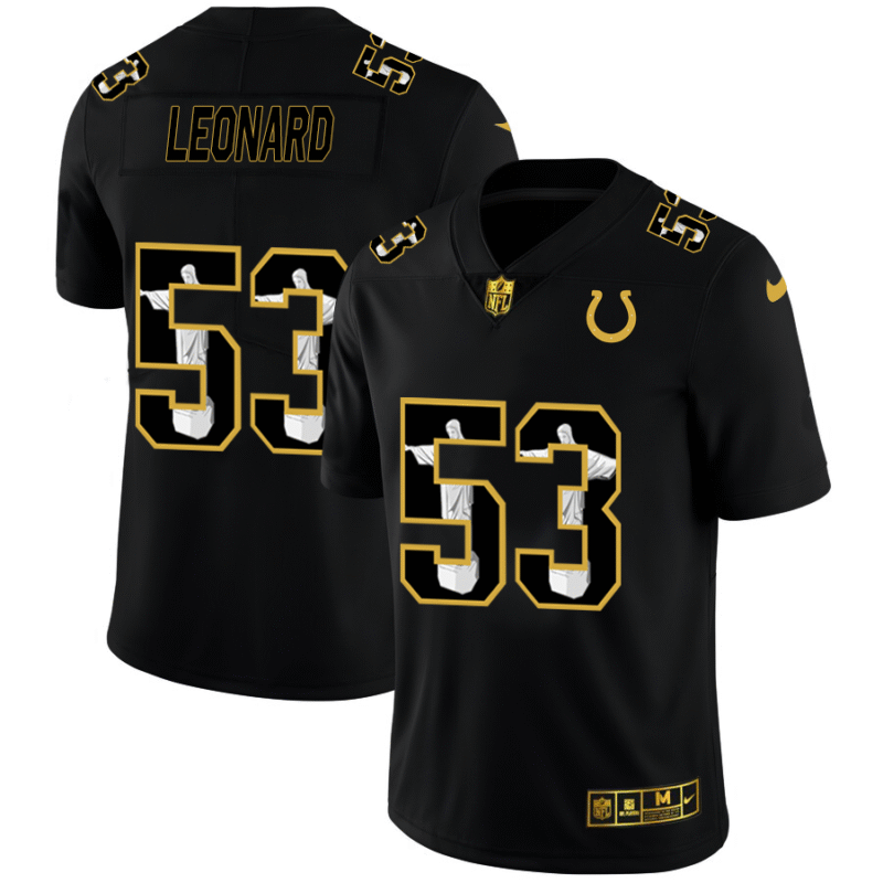Indianapolis Colts #53 Darius Leonard Nike Carbon Black Vapor Cristo Redentor Limited NFL Jersey - IDC253