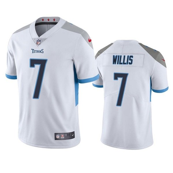 White Tennessee Titans #7 Malik Willis Vapor Untouchable Stitched Jersey - TNT11